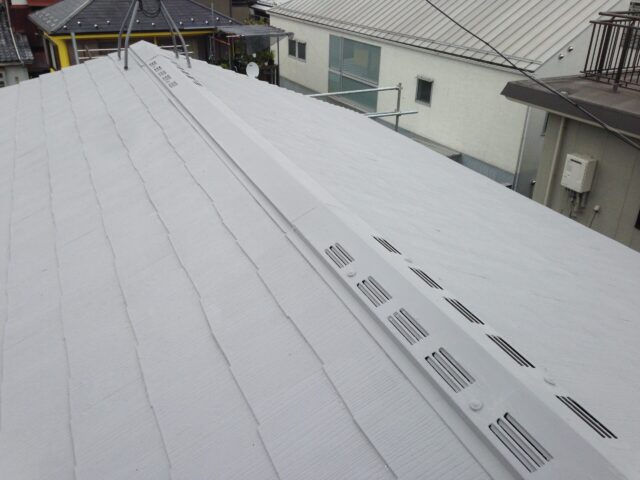 武蔵野市 ガイナ施工後の屋根の画像