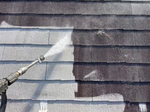 杉並区　屋根の高圧洗浄