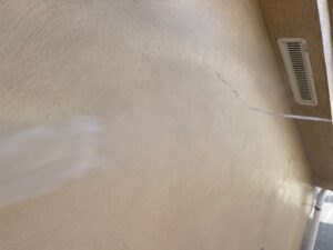 調布市　外壁塗装　外壁の高圧洗浄