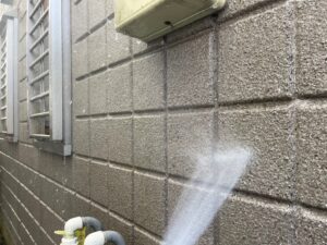 世田谷区　外壁の高圧洗浄