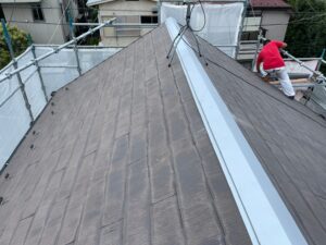 調布市　外壁塗装　屋根補修完了